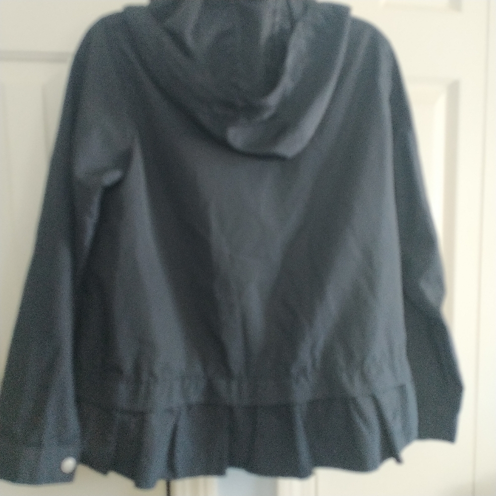 Zara Basic Parka Jacket Black Water Resistant Hoo… - image 4